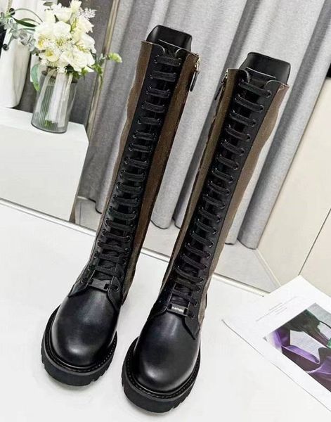 luxury designers territory flat high ranger boots long lace treaded rubber calf leather combat boots woman sneaker side zip signature cavas, Black
luxury designers territory flat high ranger boots long lace treaded rubber calf leather combat boots woman sneaker side zip signature cavas, Black