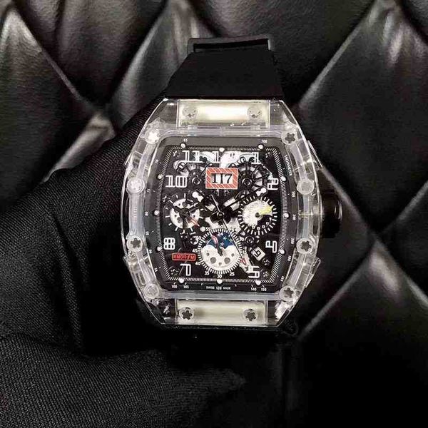 watch mechanical richa automatic business mill leisure rm011 crystal case tape trend men's, Slivery;black
watch mechanical richa automatic business mill leisure rm011 crystal case tape trend men's, Slivery;black