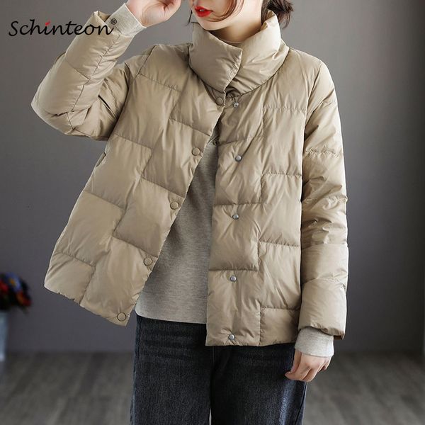 womens down parkas schinteon women light jacket simple casual solid color stand collar short outwear autumn coat female fashion 221118, Black
womens down parkas schinteon women light jacket simple casual solid color stand collar short outwear autumn coat female fashion 221118, Black