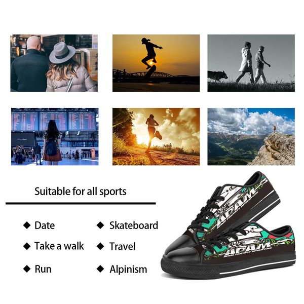 men women diy custom shoes low canvas skateboard sneakers triple black customization uv printing sports sneakers br219
men women diy custom shoes low canvas skateboard sneakers triple black customization uv printing sports sneakers br219