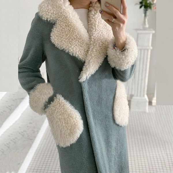 women's wool blends women autumn and winter thicken warm wool coat fashion plus cashmere long coat for ladies turndown collar casual ja, Black
women's wool blends women autumn and winter thicken warm wool coat fashion plus cashmere long coat for ladies turndown collar casual ja, Black