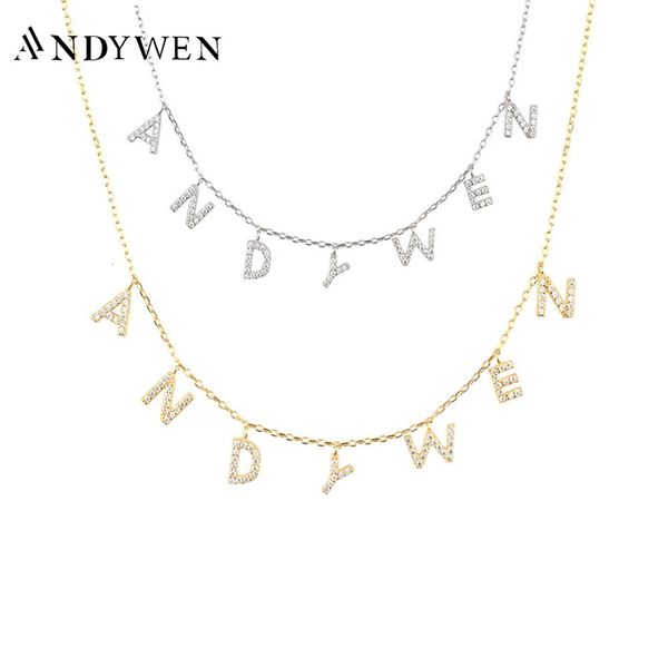 pendant necklaces andywen 925 sterling silver gold personalized name necklace alpahbet birthday gift valentiens european initial jewelry 221
pendant necklaces andywen 925 sterling silver gold personalized name necklace alpahbet birthday gift valentiens european initial jewelry 221