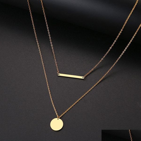 pendant necklaces choker necklace for women double pendant round and stick metal alloy creative jewellery gold sier fashion jewelry dh9wa, Silver
pendant necklaces choker necklace for women double pendant round and stick metal alloy creative jewellery gold sier fashion jewelry dh9wa, Silver