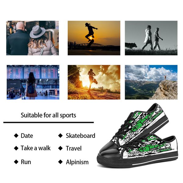 men women diy custom shoes low canvas skateboard sneakers triple black customization uv printing sports sneakers br264
men women diy custom shoes low canvas skateboard sneakers triple black customization uv printing sports sneakers br264