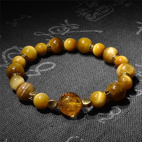 charm bracelets feng shui the god of wealth citrine tiger eye bracelet for man and women handmade good lucky amulet natural stone jewelry 22, Golden;silver
charm bracelets feng shui the god of wealth citrine tiger eye bracelet for man and women handmade good lucky amulet natural stone jewelry 22, Golden;silver