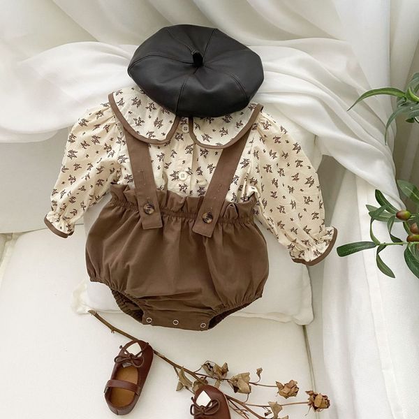 clothing sets melario toddler baby girl autumn retro set floral peter pan collar bottoming shirt and sling overalls solid cotton bodysuit su, White
clothing sets melario toddler baby girl autumn retro set floral peter pan collar bottoming shirt and sling overalls solid cotton bodysuit su, White