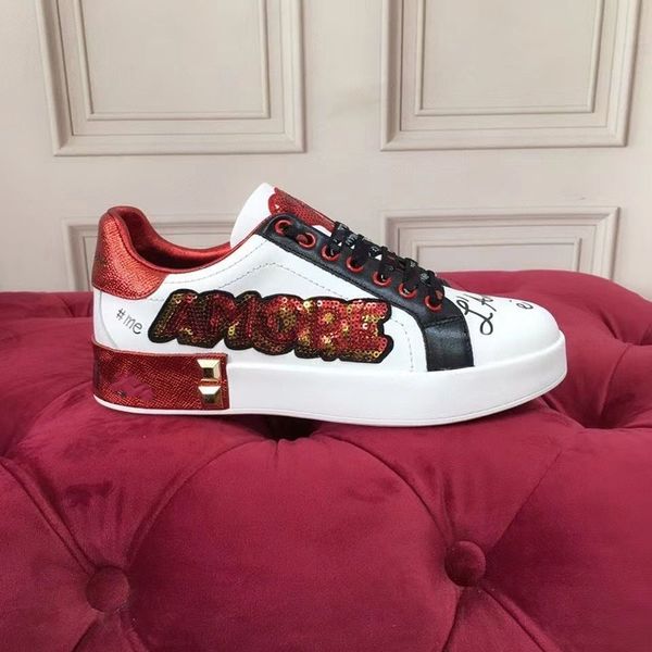 lady flat casual shoes womens travel leather lace-up sneaker cowhide fashion letters woman white brown shoe platform men gym sneakers kmkjk0, Red;white
lady flat casual shoes womens travel leather lace-up sneaker cowhide fashion letters woman white brown shoe platform men gym sneakers kmkjk0, Red;white