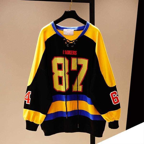 women's hoodies & sweatshirts plus size 8xl bust 140cm spring pullover casual loose sweatshirt streetwear female hip omen's women&, Black
women's hoodies & sweatshirts plus size 8xl bust 140cm spring pullover casual loose sweatshirt streetwear female hip omen's women&, Black