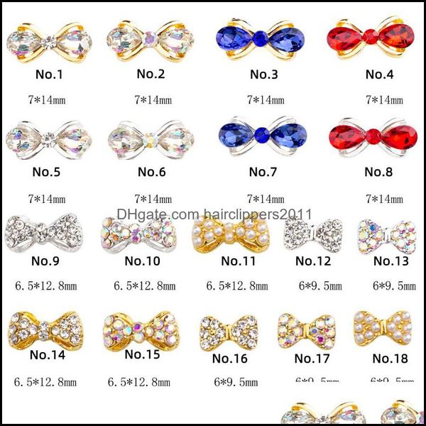 nail art decorations bowknot 3d nail art jewelry gold alloy tip rivets fake diamond decorations for drop delivery health beauty salon dh569, Silver;gold
nail art decorations bowknot 3d nail art jewelry gold alloy tip rivets fake diamond decorations for drop delivery health beauty salon dh569, Silver;gold