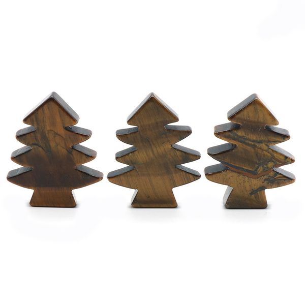 3 pieces tiger eye healing crystal stones pendant mini christmas tree desk ornament pocket stone home office christmas decoration, Silver
3 pieces tiger eye healing crystal stones pendant mini christmas tree desk ornament pocket stone home office christmas decoration, Silver