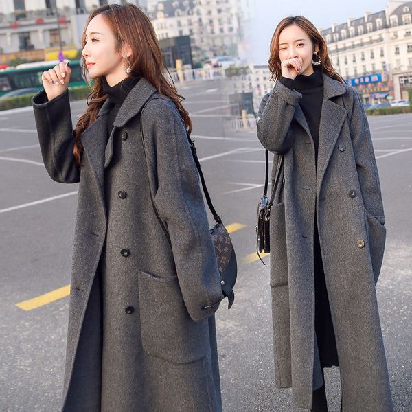 women's wool blends women's medium length coat winter fashion warm wool coat women's elegant double row button long wool coat, Black
women's wool blends women's medium length coat winter fashion warm wool coat women's elegant double row button long wool coat, Black