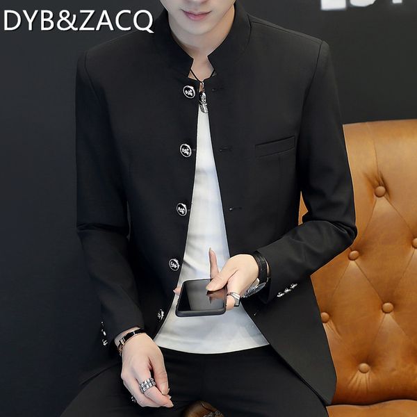mens suits blazers personality standup collar jacket youth korean handsome chinese tunic trend casual spring and autumn simple 221117, White;black
mens suits blazers personality standup collar jacket youth korean handsome chinese tunic trend casual spring and autumn simple 221117, White;black