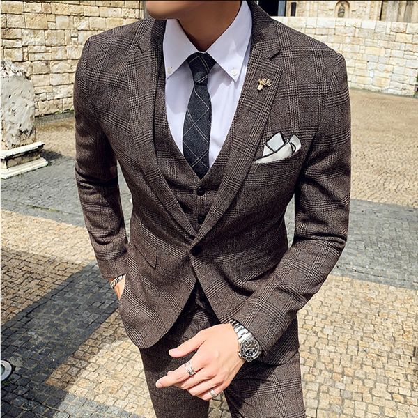 mens suits blazers boutique large size 7xl suit vest trousers mens fashion business plaid slim fit casual gentleman british dress 221118, White;black
mens suits blazers boutique large size 7xl suit vest trousers mens fashion business plaid slim fit casual gentleman british dress 221118, White;black