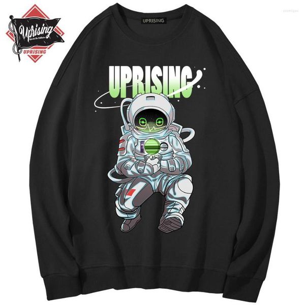 men's hoodies sweatshirts men's cotton funny astronaut plays guitar print loose o-neck men male, Black
men's hoodies sweatshirts men's cotton funny astronaut plays guitar print loose o-neck men male, Black