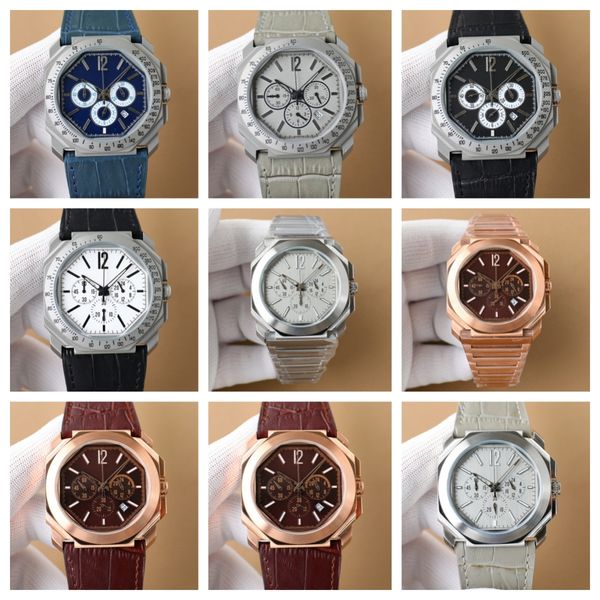 montre de luxe mens watches 41mm chronographquartz movement octagonal dial steel case luxury watch wristwatches, Slivery;brown
montre de luxe mens watches 41mm chronographquartz movement octagonal dial steel case luxury watch wristwatches, Slivery;brown