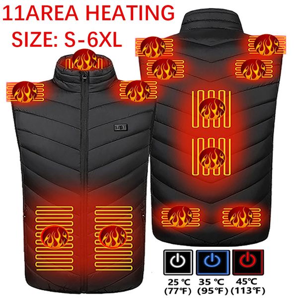 men's vests 11 areas heated jacket mens women electric heating thermal warm winter clothes self 221117, Black;white
men's vests 11 areas heated jacket mens women electric heating thermal warm winter clothes self 221117, Black;white