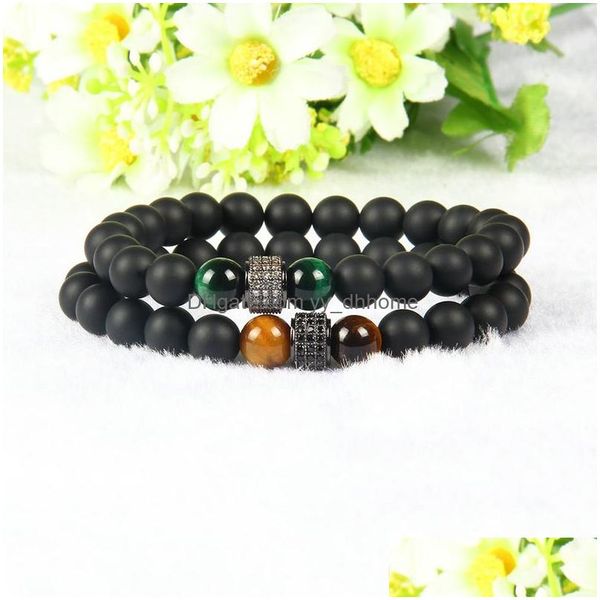 charm bracelets fashion jewelry wholesale 8mm matte agate stone beads with black cz cylinders beaded men bracelet bangle drop delive dhu4t, Golden;silver
charm bracelets fashion jewelry wholesale 8mm matte agate stone beads with black cz cylinders beaded men bracelet bangle drop delive dhu4t, Golden;silver