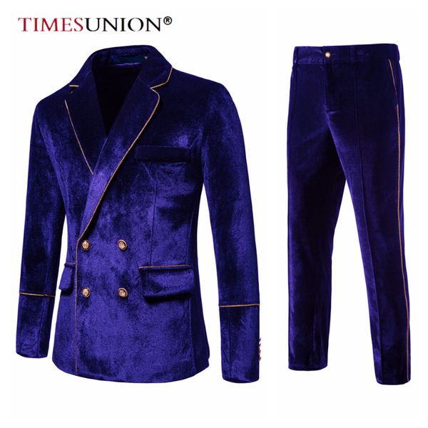 mens suits blazers luxury velvet inlaid with gold edge double breasted sets evening dress jacket and pants wedding men clothing 221118, White;black
mens suits blazers luxury velvet inlaid with gold edge double breasted sets evening dress jacket and pants wedding men clothing 221118, White;black