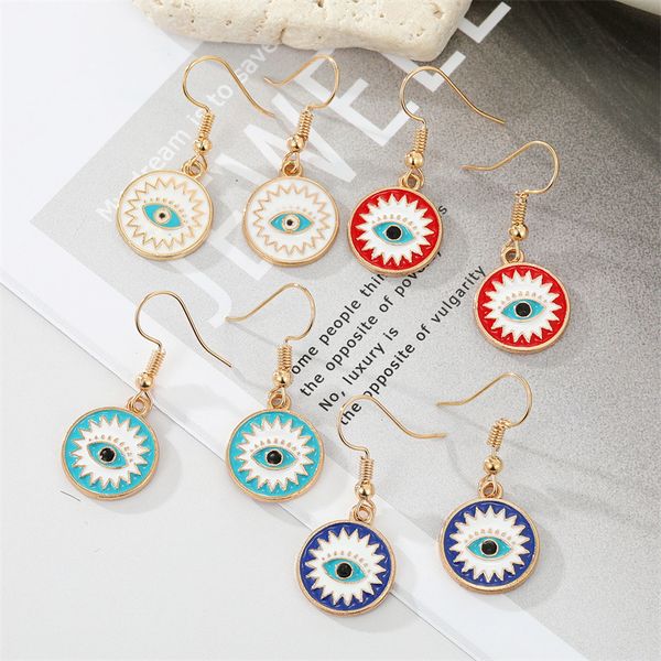 colored enamel evil eye dangle earrings for women new vintage punk statement turkish blue eye pendant earring wedding party jewely, Silver
colored enamel evil eye dangle earrings for women new vintage punk statement turkish blue eye pendant earring wedding party jewely, Silver