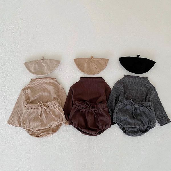 clothing sets melario autumn baby girl waffle clothes set solid t shirt pp shorts 2pcs casual outfits cotton toddler kids clothing suit 2211, White
clothing sets melario autumn baby girl waffle clothes set solid t shirt pp shorts 2pcs casual outfits cotton toddler kids clothing suit 2211, White