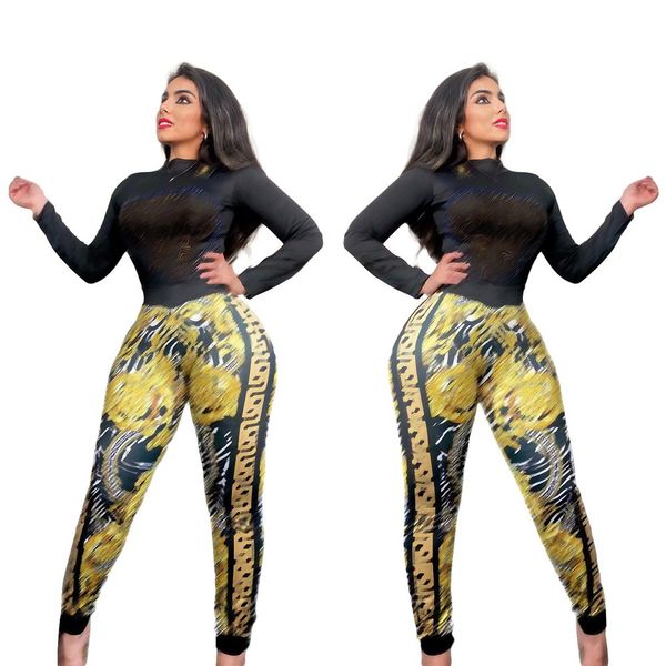 2022 designer brand women tracksuits jogging suit high neck 2 piece set print pullover pants lady outfit long sleeve sweatsuits rhinestone c, Gray
2022 designer brand women tracksuits jogging suit high neck 2 piece set print pullover pants lady outfit long sleeve sweatsuits rhinestone c, Gray