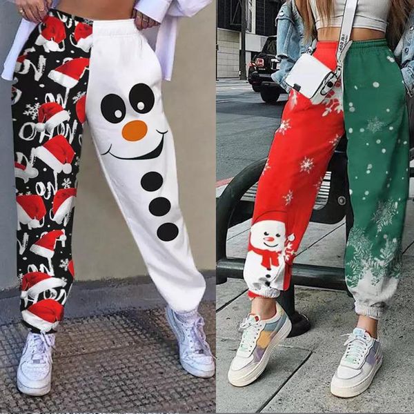women's pants capris fashion christmas women high waisted xmas printed patchwork oversized pocket hip hop sports athletic 221117, Black;white
women's pants capris fashion christmas women high waisted xmas printed patchwork oversized pocket hip hop sports athletic 221117, Black;white