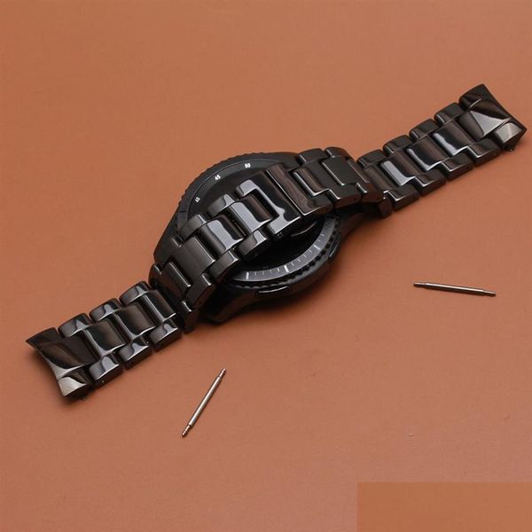 watch bands replacement curved ends watchbands for gear s3 black ceramic polished watch strap bracelet special watchband matel clasp otgcu, Black;brown
watch bands replacement curved ends watchbands for gear s3 black ceramic polished watch strap bracelet special watchband matel clasp otgcu, Black;brown