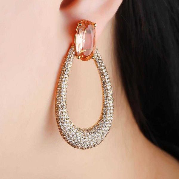 luxury 3a fashion cubic zirconia pave big ellipse stud earrings for women crystal glass stone gold color large earrings jewelry, Golden;silver
luxury 3a fashion cubic zirconia pave big ellipse stud earrings for women crystal glass stone gold color large earrings jewelry, Golden;silver