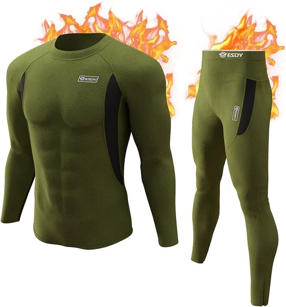men's thermal underwear men long johns winter warm quick dry training suit man breathable stretchable gym clothing set 221117, Black;white
men's thermal underwear men long johns winter warm quick dry training suit man breathable stretchable gym clothing set 221117, Black;white