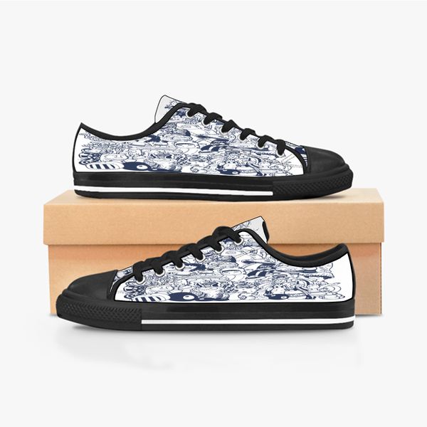 custom shoes classic canvas low cut skateboard casual triple black accept customization uv printing low mens womens sports sneakers breathab
custom shoes classic canvas low cut skateboard casual triple black accept customization uv printing low mens womens sports sneakers breathab