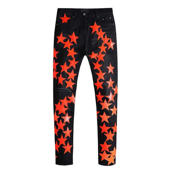 new 2022 am men's jeans high street black denim pants patch contrast color star pentagram patch slim jeans for men trend, Blue
new 2022 am men's jeans high street black denim pants patch contrast color star pentagram patch slim jeans for men trend, Blue