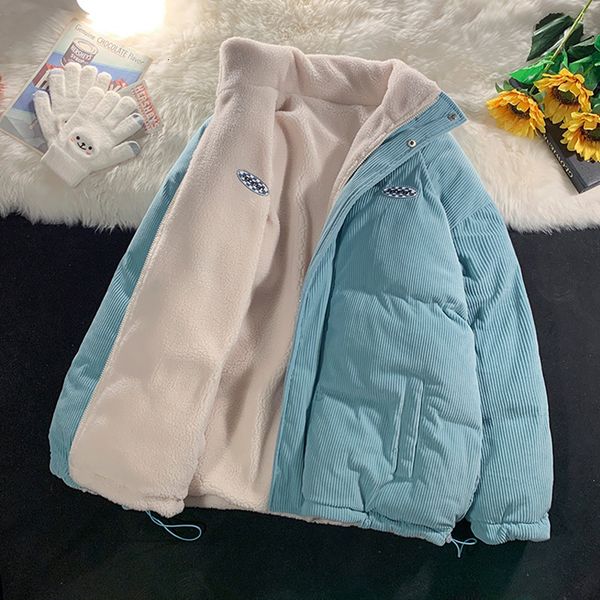 women's jackets corduroy jacket winter women vintage lamb fleece cotton parkas coat fashion thick warm clothes loose doublesided outerw, Black;brown
women's jackets corduroy jacket winter women vintage lamb fleece cotton parkas coat fashion thick warm clothes loose doublesided outerw, Black;brown