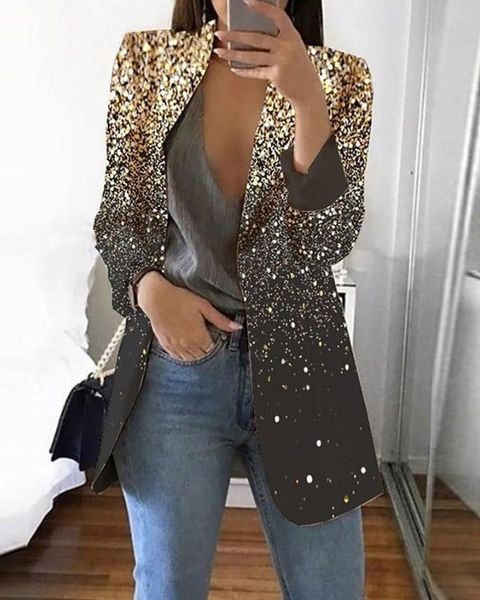 women's suits blazers glitter print long sleeve jacket bright color party cardigan dance coat wedding casual 221117, White;black
women's suits blazers glitter print long sleeve jacket bright color party cardigan dance coat wedding casual 221117, White;black