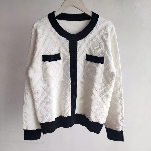 women's sweaters designer round neck stripe sweater knit letter knitted long-sleeved cardigan fashion casual knitwear clothing, White;black
women's sweaters designer round neck stripe sweater knit letter knitted long-sleeved cardigan fashion casual knitwear clothing, White;black