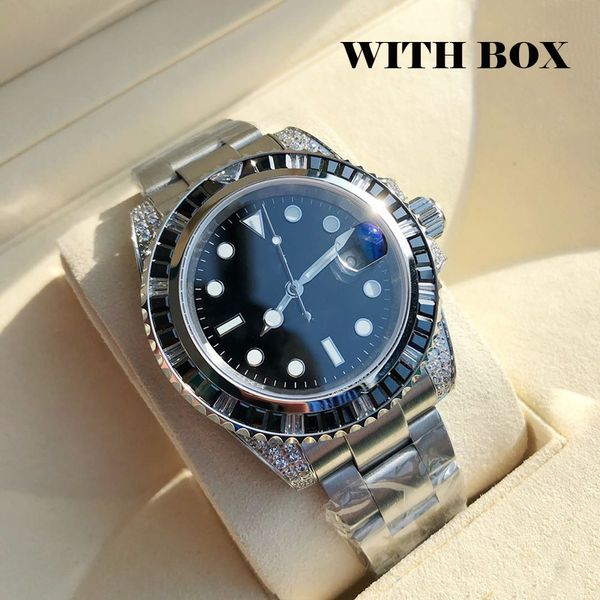 watch mens watch automatic movement waterproof 40mm stainless steel rubber strap fashion wristwatches business watches diamond bezel, Slivery;brown
watch mens watch automatic movement waterproof 40mm stainless steel rubber strap fashion wristwatches business watches diamond bezel, Slivery;brown
