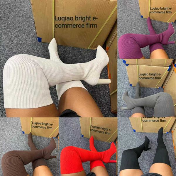 wholesale fall and winter women thigh-high boots designer new fashion high heel coarse heel woven over knee boots, Black
wholesale fall and winter women thigh-high boots designer new fashion high heel coarse heel woven over knee boots, Black