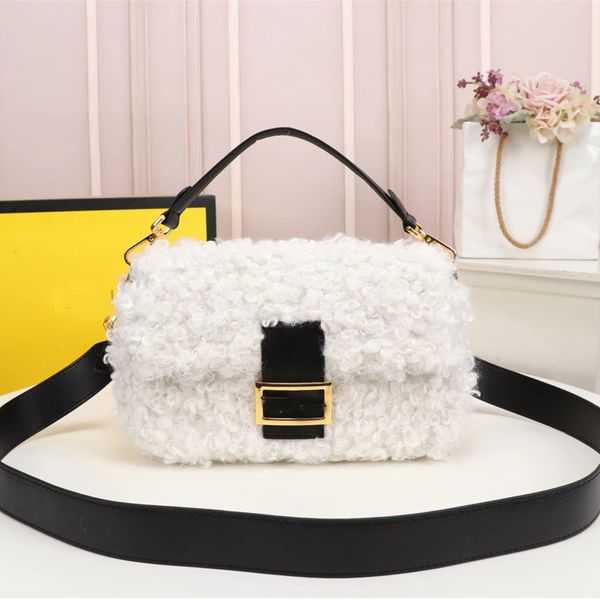 white wool baguette bag shepra handbag purse fur totes leather patchwork crossbody bags fashion lettering magenetic clasp front flap detacha
white wool baguette bag shepra handbag purse fur totes leather patchwork crossbody bags fashion lettering magenetic clasp front flap detacha
