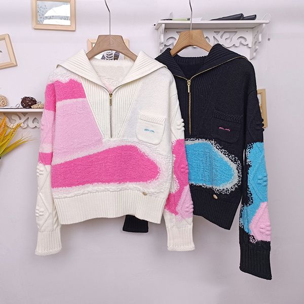 women's sweaters designer milan runway autumn womens sweater long sleeve white black pullover fbe6
women's sweaters designer milan runway autumn womens sweater long sleeve white black pullover fbe6
