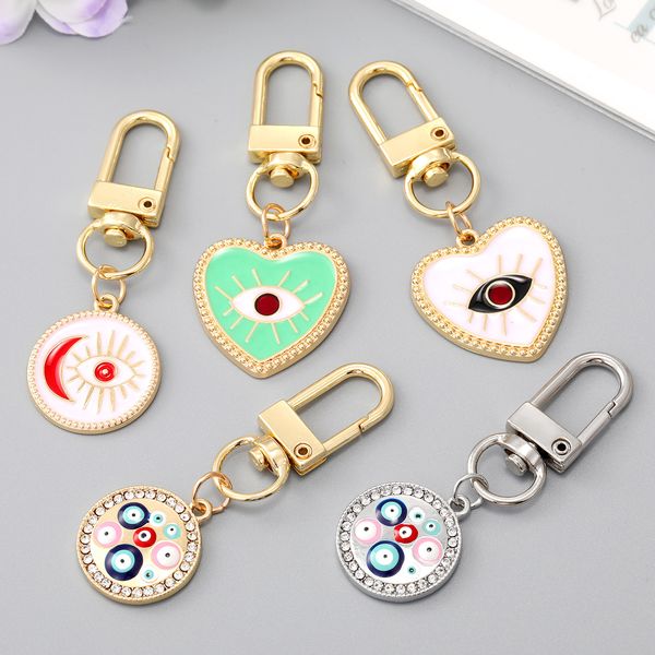 enamel heart evil eye keychain key rings lucky turkish blue eye bag car keyring key chain accessories jewelry, Slivery;golden
enamel heart evil eye keychain key rings lucky turkish blue eye bag car keyring key chain accessories jewelry, Slivery;golden
