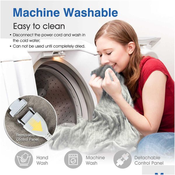 others apparel heating blanket etl cobijas electric 110v 50x60 inch king size double side flannel warming blankets drop delivery appa dh06m, Black;white
others apparel heating blanket etl cobijas electric 110v 50x60 inch king size double side flannel warming blankets drop delivery appa dh06m, Black;white