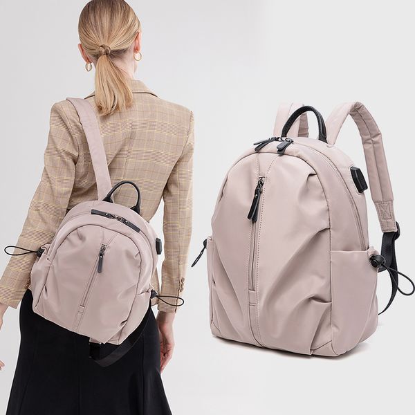 new casual pleated backpack luxury travel large capacity one shoulder handbag suitable for all occasions # 9086
new casual pleated backpack luxury travel large capacity one shoulder handbag suitable for all occasions # 9086