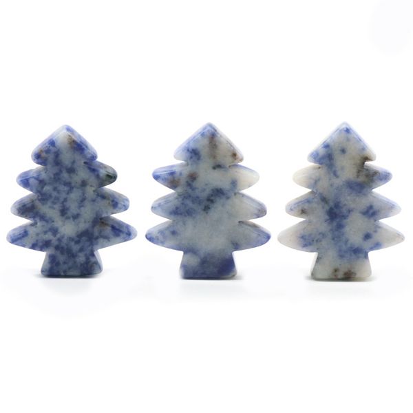 3 pieces sodalite healing crystal stones pendant mini christmas tree desk ornament pocket stone home office christmas decoration, Silver
3 pieces sodalite healing crystal stones pendant mini christmas tree desk ornament pocket stone home office christmas decoration, Silver