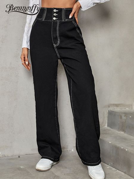 women's jeans benuynffy women's black jeans fashion y2k streetwear women stitching high waist jeans button pockets straight leg de, Blue
women's jeans benuynffy women's black jeans fashion y2k streetwear women stitching high waist jeans button pockets straight leg de, Blue
