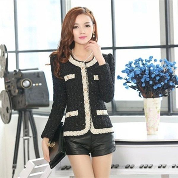 2022 autumn new Korean version slim short tweed jacket women's small fragrant spring and autumn small suit women's top, Beige
2022 autumn new Korean version slim short tweed jacket women's small fragrant spring and autumn small suit women's top, Beige