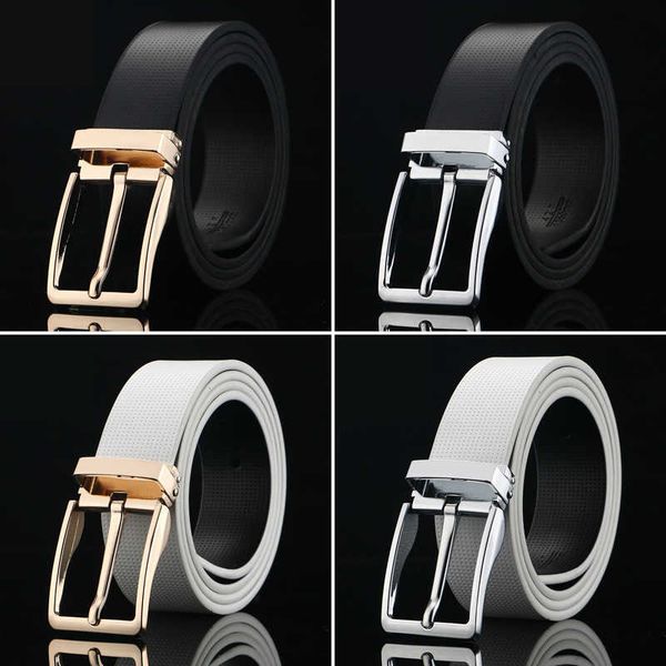 men fashion business casual belt 3.3cm pin buckle simple versatile leather waistband luxury jeans belts, Black;brown
men fashion business casual belt 3.3cm pin buckle simple versatile leather waistband luxury jeans belts, Black;brown
