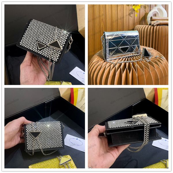 cleo bling bling diamond mini flap tote bags triangle imitation crystal chain cross body saffiano womens luxurys designer handbag purse
cleo bling bling diamond mini flap tote bags triangle imitation crystal chain cross body saffiano womens luxurys designer handbag purse