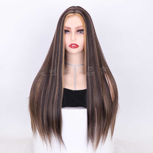 women's wigs mid gth straight and soft gradually mixed color hair sewing hand woven small lace, Black
women's wigs mid gth straight and soft gradually mixed color hair sewing hand woven small lace, Black