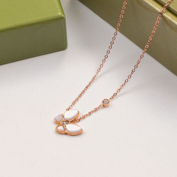 new green white shell double side pendant necklaces for women 18k gold sweet butterfly luxury designer choker necklace jewelry, Silver
new green white shell double side pendant necklaces for women 18k gold sweet butterfly luxury designer choker necklace jewelry, Silver