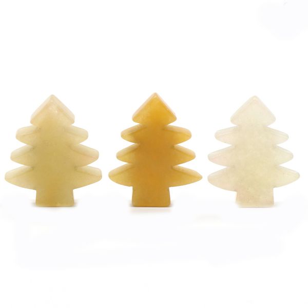 3 pieces yellow jade healing crystal stones pendant mini christmas tree desk ornament pocket stone home office christmas decoration, Silver
3 pieces yellow jade healing crystal stones pendant mini christmas tree desk ornament pocket stone home office christmas decoration, Silver