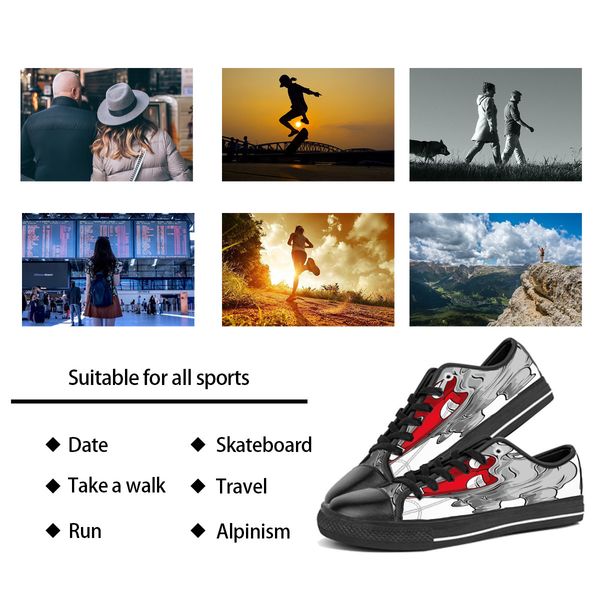men women diy custom shoes low canvas skateboard sneakers triple black customization uv printing sports sneakers br244
men women diy custom shoes low canvas skateboard sneakers triple black customization uv printing sports sneakers br244